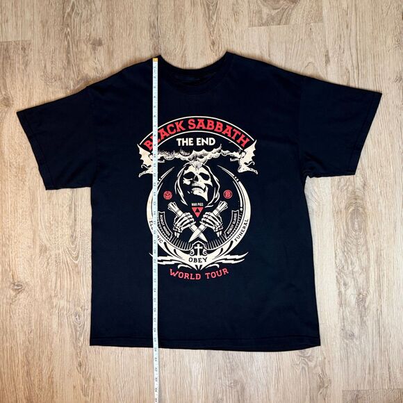 Black Sabbath The End World Tour T-Shirt Obey Design Black Size Extra Large - Picture 4 of 4